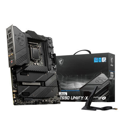 Picture of MSI MEG Z590 Unify-X Gaming Motherboard (ATX, 11th/10th Gen Intel Core, LGA 1200 Socket, DDR4, PCIe 4, CFX, M.2 Slots, Wi-Fi 6E)