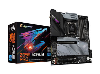 Picture of GIGABYTE Z690 AORUS PRO (LGA 1700/ Intel Z690/ ATX/ DDR5/ Quad M.2/ PCIe 5.0/ USB 3.2 Gen2X2 Type-C/ WiFi 6/ 2.5GbE LAN/ Gaming Motherboard)