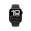 Picture of Apple Watch Series 10 [GPS 42mm case] Smartwatch with Jet Black Aluminium Case with Black Sport Band - M/L. Fitness Tracker, ECG App, Always-On Retina Display, Water Resistant