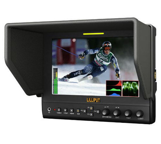 Picture of LILLIPUT 663/S2(663/O/P/S2) 7"Lilliput 663/S/2 1280x800 IPS screen Pro-Photography Monitor SDI input and output with HDMI,YPbPr Input 16:9 metal shell F970+LP-E6 BATTERY PLATE +METAL SUITCASE BY LILLIPUT OFFICIAL SELLER :VIVITEQ INC