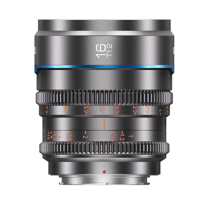 Picture of SIRUI Night Walker 16mm T1.2 S35 Wide Angle Cine Lens, Large Aperture Manual Focus Lens (MS16R-G, RF Mount, Metal Grey)
