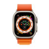 Picture of Apple Watch Ultra [GPS + Cellular 49mm] Titanium Case with Orange Alpine Loop, Small (Renewed)