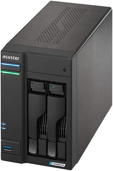 Picture of Asustor Lockerstor 2 Gen2 AS6702T - 2 Bay NAS, Quad-Core 2.0 GHz CPU, 4X M.2