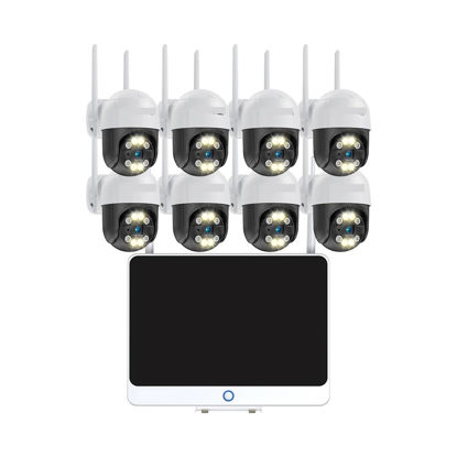 Picture of QDVOPHZA 3MP Wireless PTZ Camera System 12.5 Inch LCD Monitor 2K HD WiFi IP Security Cameras 8CH CCTV Set Video Surveillance Kit(None,3MP 8Cam and Monitor)