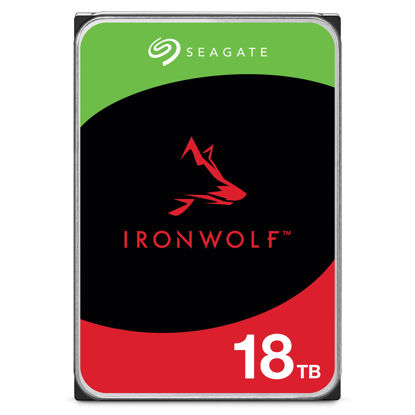 Picture of Seagate IronWolf 18TB NAS Internal Hard Drive HDD - CMR 3.5 Inch SATA 6Gb/s 7200 RPM 256MB Cache for RAID Network Attached Storage, Rescue Services - Frustration Free Packaging (ST18000VNZ00)