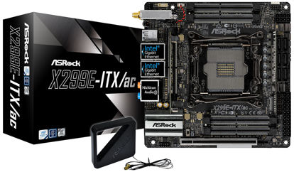 Picture of ASRock MB X299E-ITX AC X-Series X299 DDR4 64GB PCIE SATA USB 3.1 2T2R mITX RTL (X299E-ITX/AC)