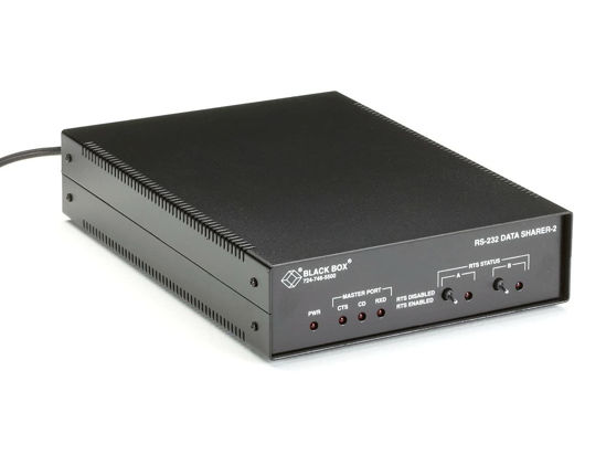 Picture of Black Box RS-232 Data Sharer- 2-Port (in Metal Case) - TAA Compliant