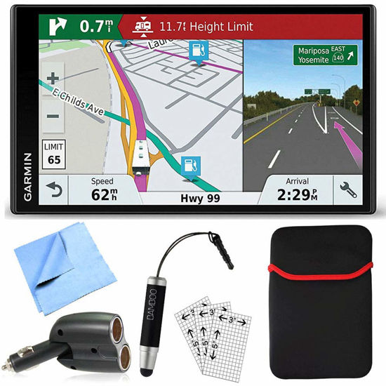 Picture of Garmin RV 770 NA LMT-S RV Dedicated GPS Navigator Essential Camping Accessory Bundle includes Car Charger, Cleaning Cloth, Screen Protectors, Hardshell Case and Bamboo Stylus Mini