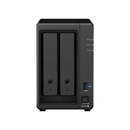 Picture of Synology DS723+ 2-Bay Diskstation NAS (AMD Ryzen™ 4 Threads R1600 Dual-Core 2GB Ram 2xRJ-45 1GbE LAN-Port)