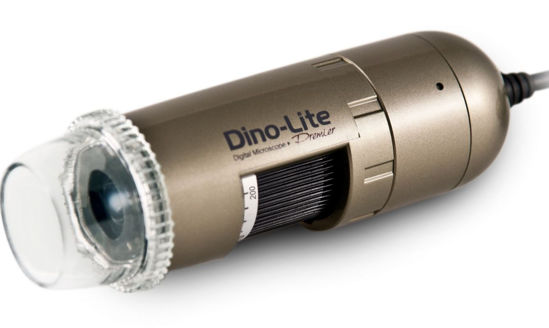 Picture of Dino-Lite USB Digital Microscope AM4113ZT - 1.3MP, 10x - 50x, 220x Optical Magnification, Measurement, Polarized Light
