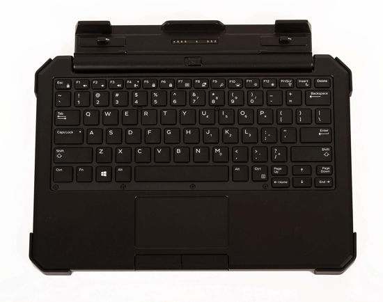 Picture of Ikey Keyboard - with touchpad - Backlit - Dock - for Dell Latitude 7212 Rugged Extreme Tablet