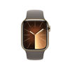 Picture of Apple Watch Series 9 [GPS + Cellular, 41mm] - Gold Stainless Steel Case with Gold Sport Band, S/M (Renewed)