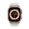 Picture of Apple Watch Ultra [GPS + Cellular 49mm] Titanium Case with Starlight Alpine Loop, Large (Renewed)