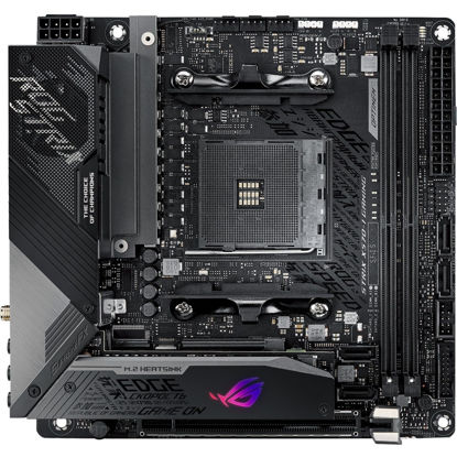 Picture of ASUS ROG Strix X570-I Gaming, X570 Mini-ITX Gaming Motherboard, AMD Ryzen 3000 with PCIe 4.0, WiFi 6 (802.11ax), Intel Gigabit Ethernet, SATA 6Gb/s