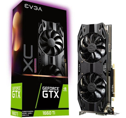 Picture of EVGA GeForce GTX 1660 Ti XC Ultra Gaming, 6GB GDDR6, HDB Fan Graphics Card 06G-P4-1267-KR