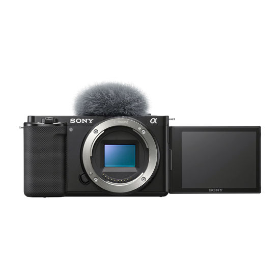 Picture of Sony Alpha ZV-E10 - APS-C Interchangeable Lens Mirrorless Vlog Camera - Black (Renewed)
