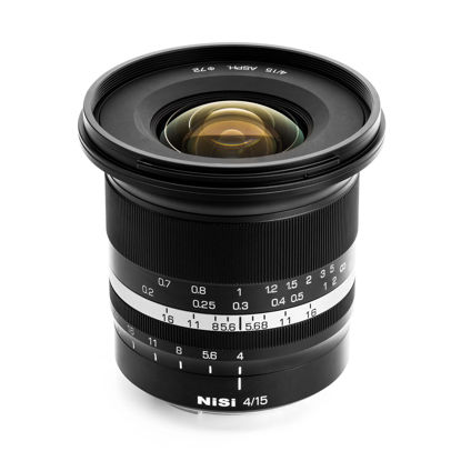 Picture of NiSi 15mm f/4 Sunstar Lens for X Mount | Super Wide Angle Full Frame ASPH Lens (Black)