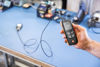 Picture of Testo 545 Digital Lux Meter - Light Meter Handheld for Light Illuminance Measurement in Workplaces - Range of up to 100,000 Lux - Luxometer with App Compatibility