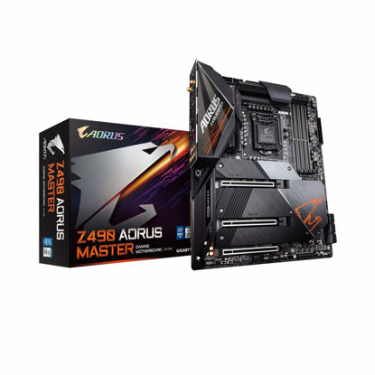 Picture of GIGABYTE Z490 AORUS Master (Intel LGA1200/Z490/ATX/Intel 2.5G LAN/3xM.2 Thermal Guard/SATA 6Gb/s/USB 3.2 Gen 2/Intel Wi-Fi 6/ESS Sabre DAC/Fins Array II/Gaming Motherboard)