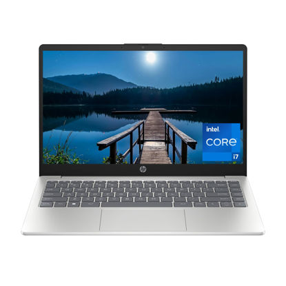 Picture of HP 14 inch Laptop, FHD Display, 13th Generation Intel Core i7-1355U, 16 GB RAM, 512 GB SSD, Intel Iris Xe Graphics, Windows 11 Home, 14-ep0199nr (2024)