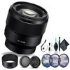 Picture of Sony FE 85mm f/1.8 Lens SEL85F18/2, Filter Kit, Cap Keeper, Cleaning Kit, and More