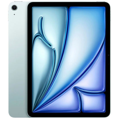 Picture of 2024 Apple iPad Air (11-inch, Wi-Fi + Cellular, 128GB) - Blue (Renewed)
