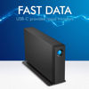 Picture of LaCie d2 Professional 24TB External Hard Drive Desktop HDD - USB-C USB 3.1 Gen 2, 7200 RPM Enterprise Class Drives, for Mac and PC Desktop, 1mo Adobe CC All Apps Plan, Rescue Services (STHA24000800)