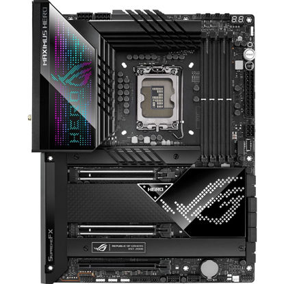 Picture of ASUS ROG Maximus Z690 Hero WiFi 6E ATX Gaming Motherboard with PCIe 5.0, DDR5, 20+1 Power Stages, Thunderbolt 4, 5xM.2