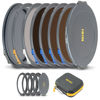 Picture of NiSi JetMag Pro 82MAG Cinema Kit - Magnetic Lens Filters FS Neutral Density (ND4/ND8/ND16/ND64), True Color CPL, Black Mist 1/8, Adapters (67mm/72mm/77mm/82mm), Protective Caps and Caddy Case