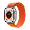 Picture of Apple Watch Ultra [GPS + Cellular 49mm] Titanium Case with Orange Alpine Loop, Medium (Renewed)