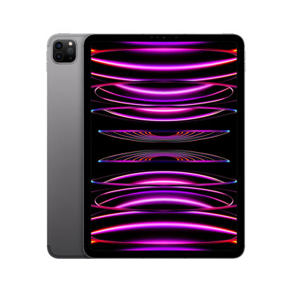 Picture of 2022 Apple iPad Pro (11-inch, Wi-Fi + Cellular, 128GB) - Space Gray (Renewed)