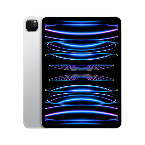 Picture of 2022 Apple iPad Pro (11-inch, Wi-Fi + Cellular, 128GB) - Silver (Renewed)
