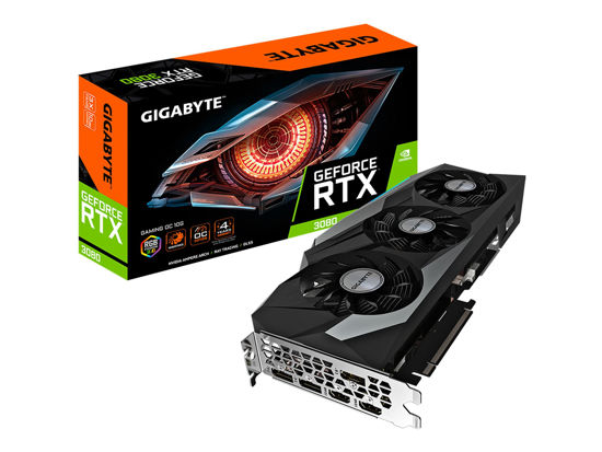 Picture of GIGABYTE GeForce RTX 3080 Gaming OC 10G (REV2.0) Graphics Card, 3X WINDFORCE Fans, LHR, 10GB 320-bit GDDR6X, GV-N3080GAMING OC-10GD Video Card