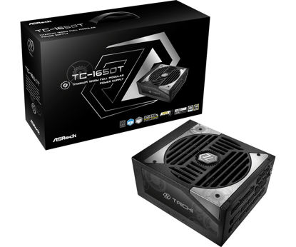 Picture of ASRock Taichi 1650W 80+ Titanium Supreme Flagship Fully Modular ATX 3.1 PCle 5.1 5V Boost NTC Sensor 10 Years Warranty Power Supply Japanese Capacitors