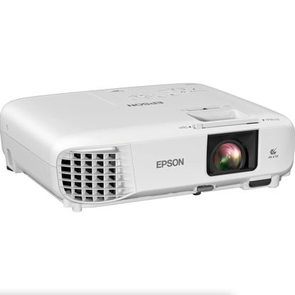 Picture of Epson Home Cinema 880 3-chip 3LCD 1080p Projector, 3300 lumens Color and White Brightness, Streaming and Home Theater, Built-in Speaker, Auto Picture Skew, 16,000:1 Contrast, HDMI 2.0, White
