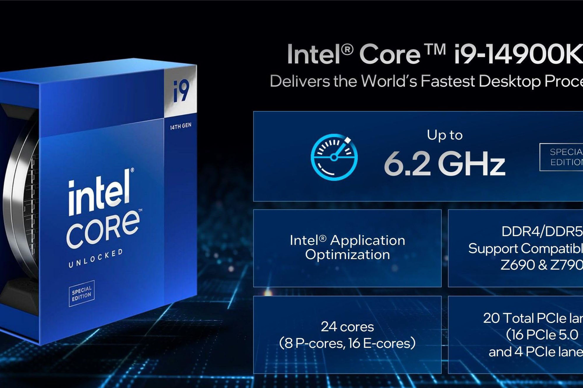 GetUSCart- New Intel 14th Gen Raptor Lake Core i9-14900K CPU 6.0GHz ...