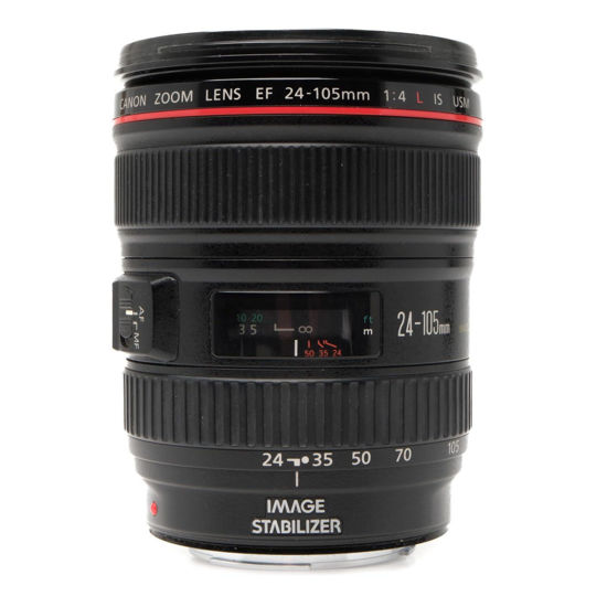 Picture of Canon EF 24-105mm f/4 L is USM Lens for Canon EOS SLR Cameras - White Box (Bulk Packaging)