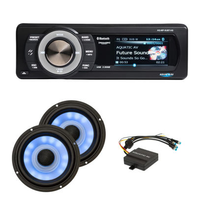 Picture of Aquatic AV Ultra RGB & Stereo Plus Kit for Harley 1998-2013