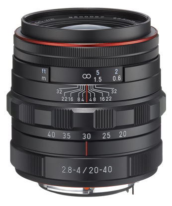 Picture of Pentax HD DA 20-40mm F2.8 - 4 Limited DC WR Wide Zoom Lens for Q Mount - Black