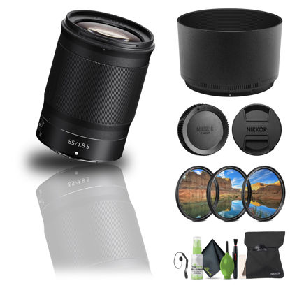 Picture of Nikon NIKKOR Z 85mm f/1.8 S Telephoto Lens Z Cameras (20090) + Filter Kit + Cap Keeper + Cleaning Kit