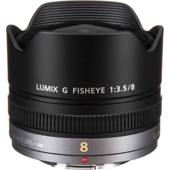 Picture of PANASONIC LUMIX G FISHEYE Lens, 8MM, F3.5, MIRRORLESS Micro Four Thirds, H-F008 (USA Black)