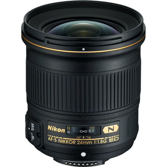 Picture of Nikon AF-S FX NIKKOR 24mm f/1.8G ED Fixed Lens with Auto Focus for Nikon DSLR Cameras
