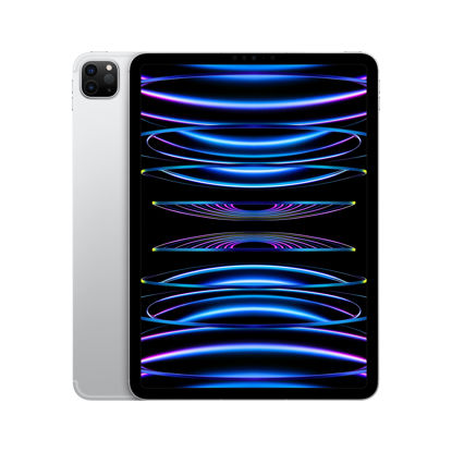 Picture of 2022 Apple iPad Pro (11-inch, Wi-Fi + Cellular, 256GB) - Silver (Renewed)
