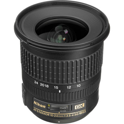 Picture of Nikon AF-S DX NIKKOR 10-24mm f/3.5-4.5G ED Zoom Lens with Auto Focus for Nikon DSLR Cameras