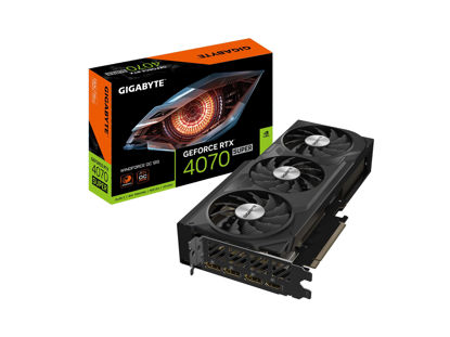 Picture of GIGABYTE GeForce RTX 4070 Super WINDFORCE OC 12G Graphics Card, 3X WINDFORCE Fans, 12GB 192-bit GDDR6X, GV-N407SWF3OC-12GD Video Card