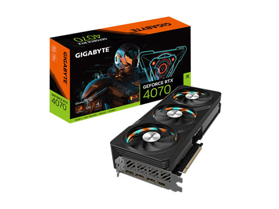 Picture of GIGABYTE GeForce RTX 4070 Gaming OC 12G Graphics Card, 3X WINDFORCE Fans, 12GB 192-bit GDDR6X, GV-N4070GAMING OC-12GD Video Card