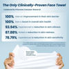 Picture of Clean Skin Club Clean Towels XL™, 100% USDA Biobased Face Towel, Disposable Face Towelette, Eczema Association Accepted, Makeup Remover Dry Wipes, Ultra Soft, 200 Ct, 4 Pack