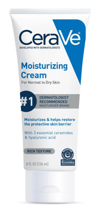 Picture of CeraVe Moisturizing Cream, Face Body Moisturizer, Normal to Dry Skin, 8 Fl Oz