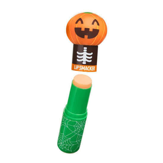 Picture of Lip Smacker Halloween Lippy Pal Lip Balm- Spooky Cute Pumpkin Patch Latte Flavored Deliciousness, Moisturizes, Nourishes, & Soothes, Cruelty-Free & Vegan - Pumpkin