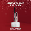 Picture of Sacheu Lip Liner Stay-N & Lip Elixir Bundle, Peel Off Lip Stain and Nourishing Lip Glaze and Lip Tint Gloss Infused with Hyaluronic Acid & Vitamin E, For All Skin Types, p-INKED and Bunny Ear